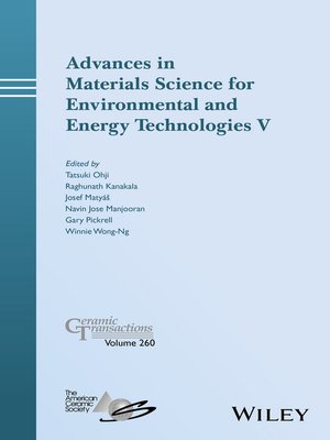 cover image of Advances in Materials Science for Environmental and Energy Technologies V